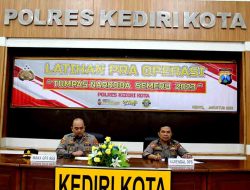 Pimpin Latpra Ops, Wakapolres Kediri Kota: Komitmen Serta Berkontribusi Lawan Narkoba dan Cegah Peredaran Obat-Obatan Terlarang