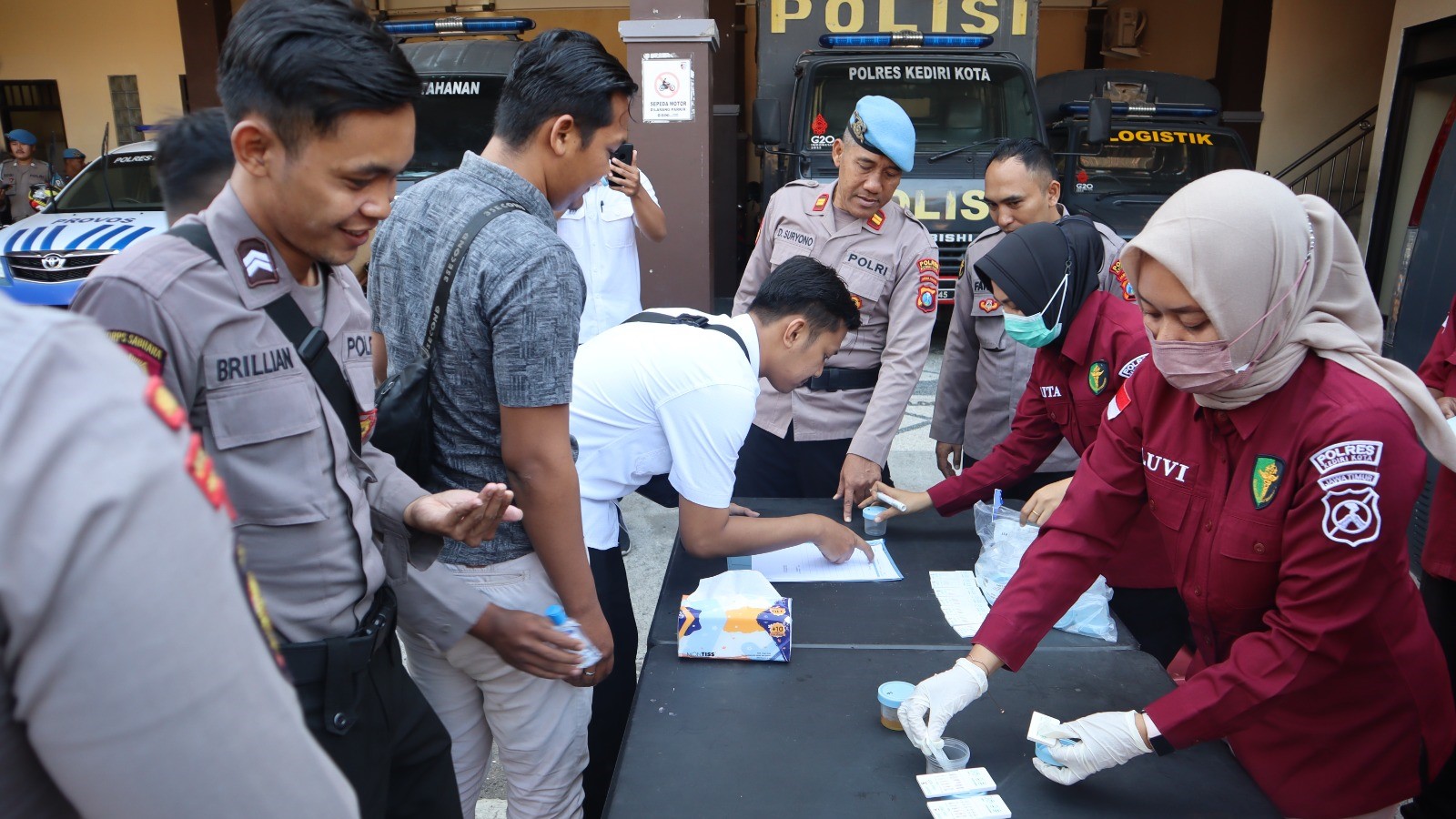Cegah Penyalahgunaan Narkoba, Polres Kediri Kota Adakan Tes Urine