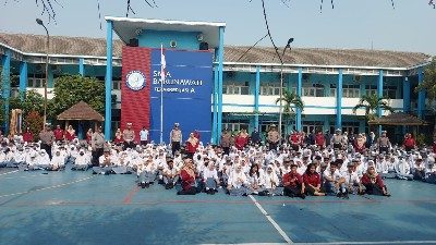 Polres Tanjungperak Beri Motivasi Pelajar Cegah Kenakalan Remaja