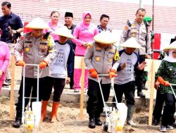 Kapolda Jatim Resmikan Kebun Ketahanan Pangan di Polres Blitar