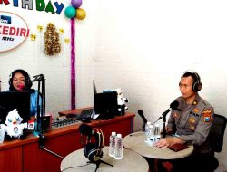 Menarik, Polres Kediri Sosialisasi Ops Zebra Semeru 2023 Lewat Radio