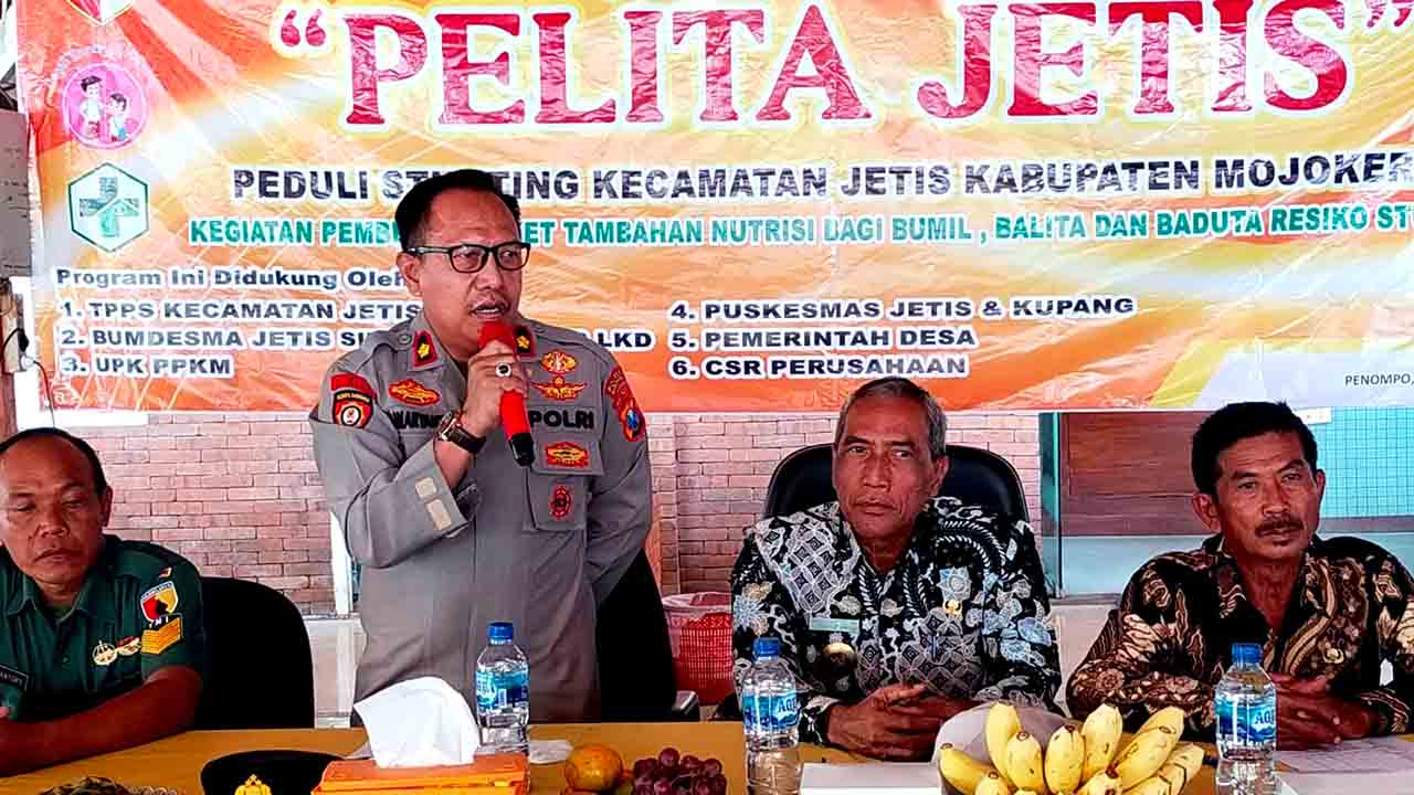 Sinergitas Polres Mojokerto Kota Bersama TNI Dukung Pemerintah Tangani Stunting