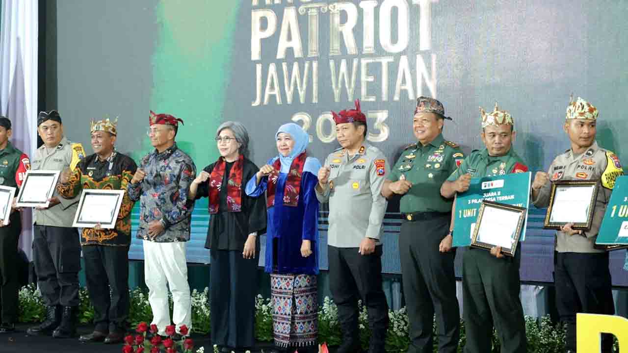 Sinergitas Tiga Pilar Raih Penghargaan Anugerah Patriot Jawi Wetan 1