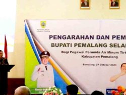 Apresiasi Dan Penghargaan Bupati Pemalang Kepada Perumda Tirta Mulia Atas Prestasi Dan Kinerjanya