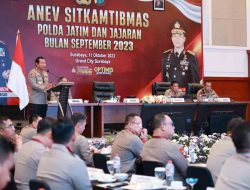 Kapolda Jatim Pimpin Anev Sitkamtibmas dan Kesiapan Pemilu 2024