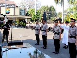 Kapolres Kediri Kota Pimpin Sertijab Kasat Resnarkoba dan Kapolsek Tarokan _1