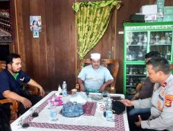 Kapolsek Lalan Bersama Manager Humas PT BKI,Melaksanakan Giat POLISI SANJO