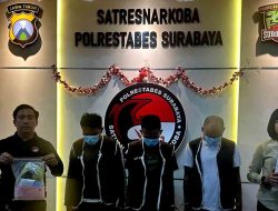 Polisi Berhasil Amankan Residivis Narkoba di Surabaya Ratusan gram Sabu Disita