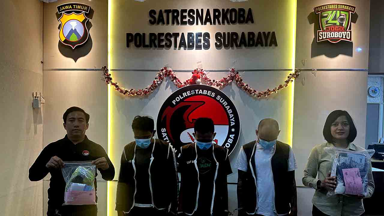 Polisi Berhasil Amankan Residivis Narkoba di Surabaya