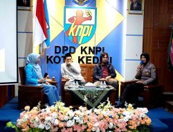 Polres Kediri Kota Bersama KNPI Ajak Melenial Bijak Bermedsos