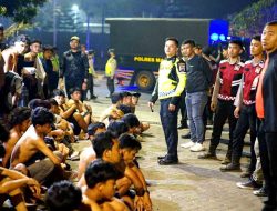 Polres Malang Amankan Pulihan Remaja yang Terjaring Razia Balap Liar