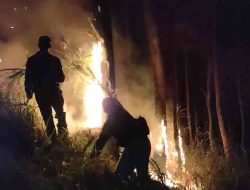 Polres Malang dan Tim Satgas Karhutla Berhasil Padamkan Kebakaran di Jabung