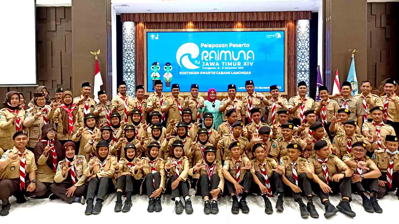 32 kontingen pramuka penegak lamongan ikuti raida xiv