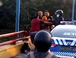 Aksi Heroik Anggota Sat Lantas Polres Kediri Kota Gagalkan Upaya Bunuh Diri di Jembatan Semampir