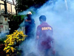 Cegah DBD, Siedokkes Polresta Malang Kota Lakukan Fogging