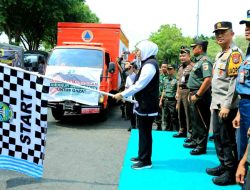 Forkopimda Jatim Berangkatkan Bantuan Untuk Warga Palestina dari Lapangan Makodam V Brawijaya