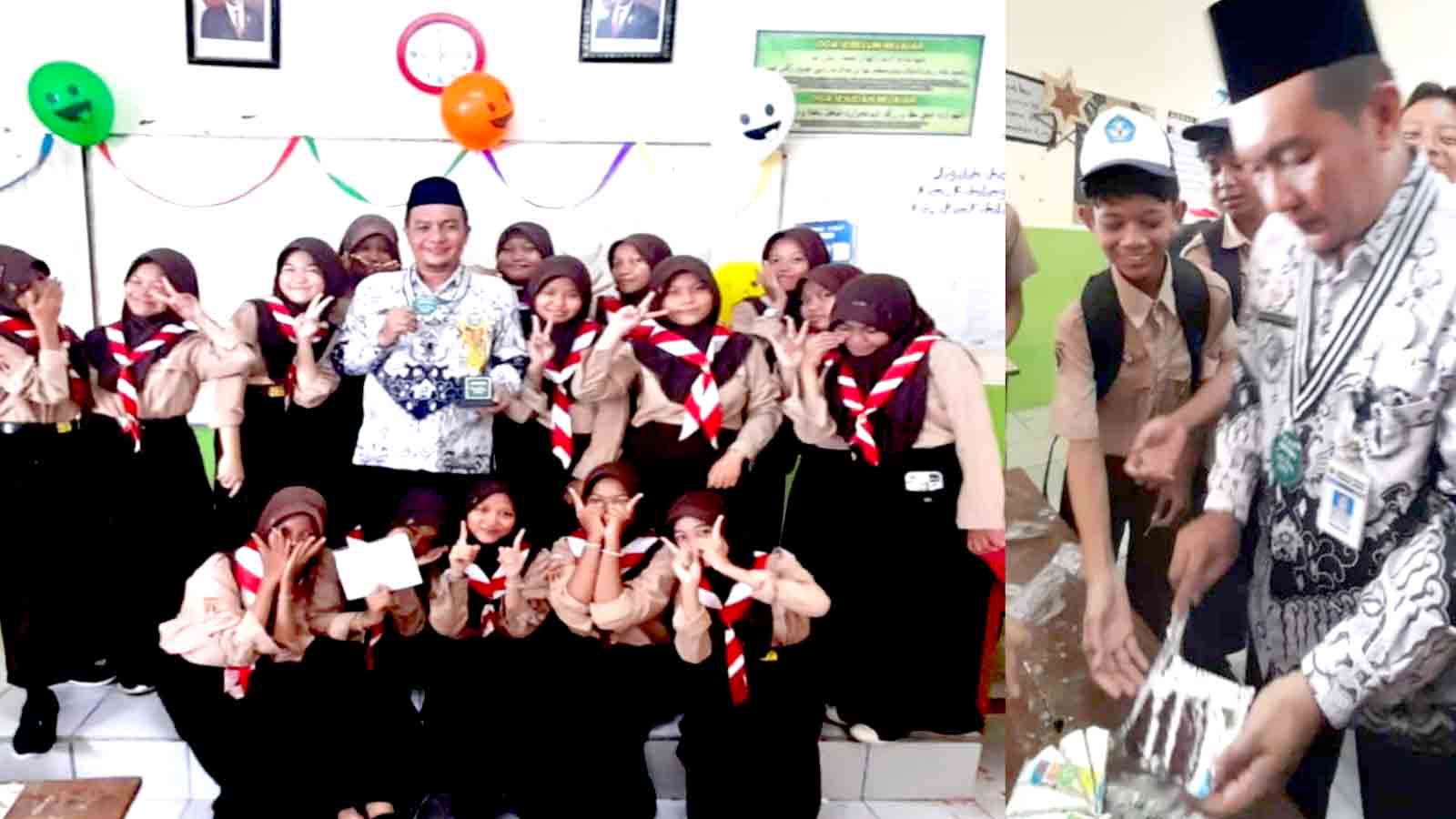 Hari Guru Nasional 2023 Para Guru Mendapat Surprise Dari Siswa Siswi Di Smp Negeri 1 Taman 1