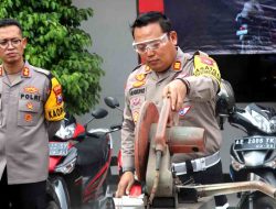 Hasil Operasi Balap Liar, Polres Ponorogo Amankan 238 Unit Kendaraan Bermotor
