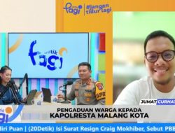 Diikuti Puluhan Ribu Viewer, Kapolresta Malang Kota Jawab Aspirasi Warga