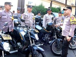 Kapolres Kediri Kota Pimpin Apel Bhabinkamtibmas, Kesiapan Pengamanan Pemilu 2024