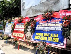Polres Kediri Kota Dibanjiri Karangan Bunga Apresiasi dari Elemen Masyarakat Atas Keberhasilan Ungkap Kasus