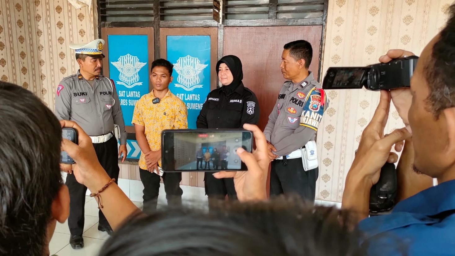 Polres sumenep amankan sopir truk oleng yang viral di tiktok