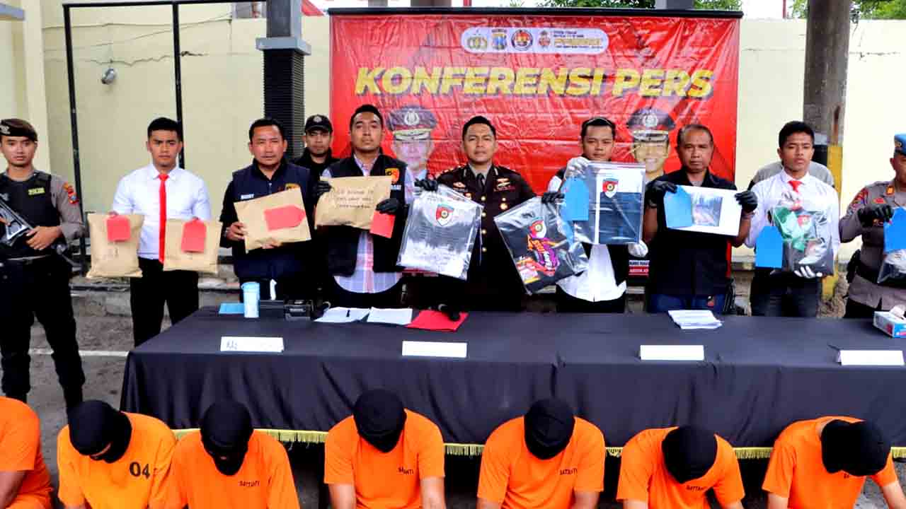 Polres Tulungagung Ungkap Kasus Kekerasan 8 Tersangka Diamankan