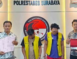 Polrestabes Surabaya Amankan Kakak Adik Diduga Edarkan Narkoba