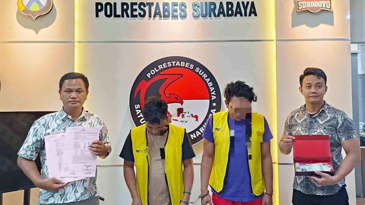 Polrestabes Surabaya Amankan Kakak Adik Diduga Edarkan Narkoba