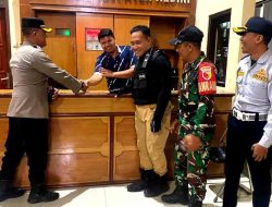 Sinergitas Polres Kediri bersama TNI Gelar Patroli Skala Besar Jaga Stabilitas Kamtibmas Jelang Pemilu