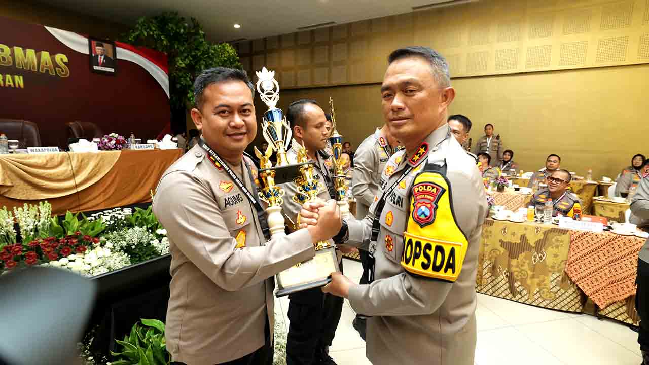 Terima Penghargaan Dari Kapolda Jatim, Polres Kediri Raih Juara 1 Aplikasi Siap Semeru