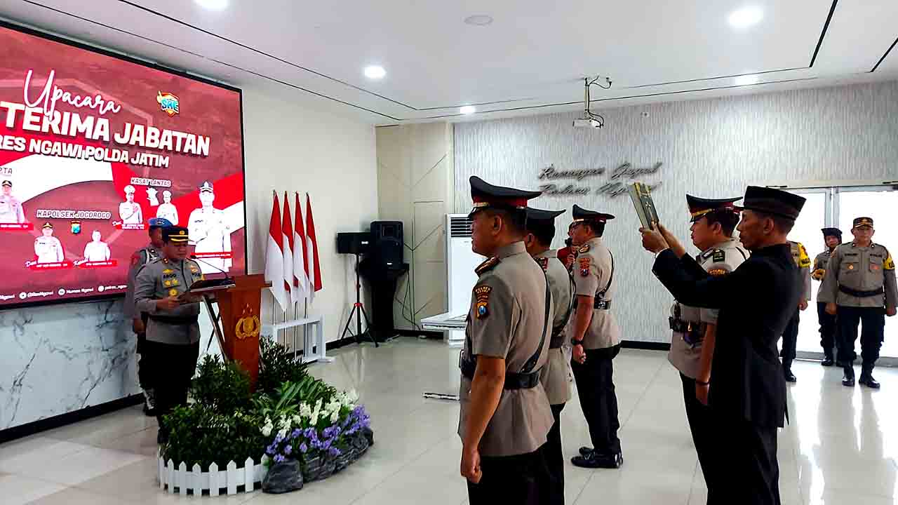 Tiga Pejabat Utama Polres Ngawi Diganti