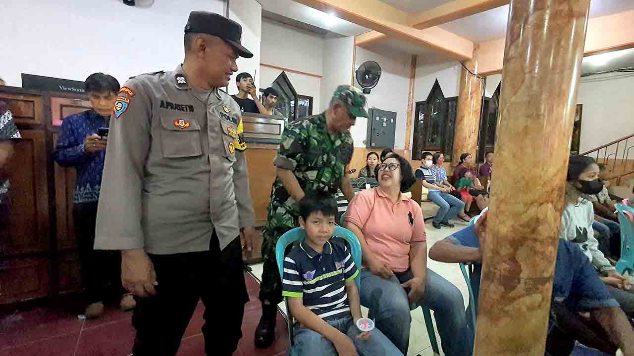Amankan Ibadah Perayaan Natal, Polres Kediri Kota Terjunkan Personel Pengamanan 2