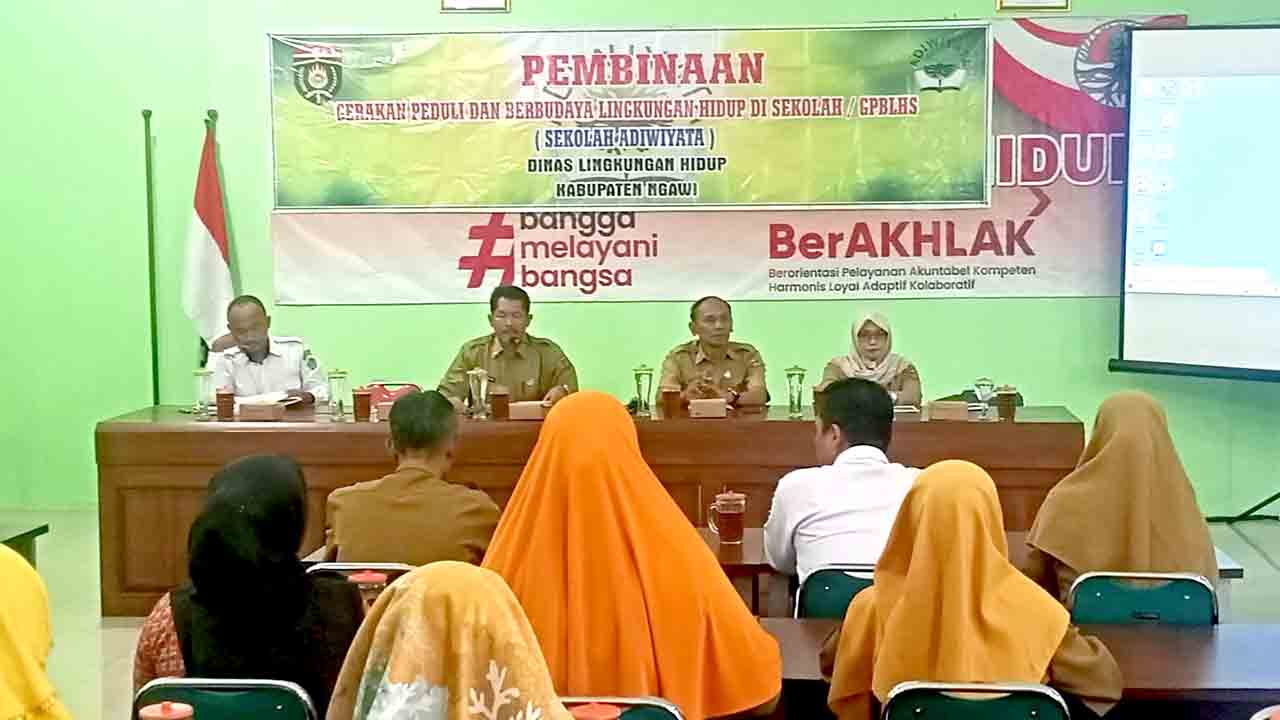 Dukung Program Adiwiyata, Dlh Ngawi Ajak Diet Plastik