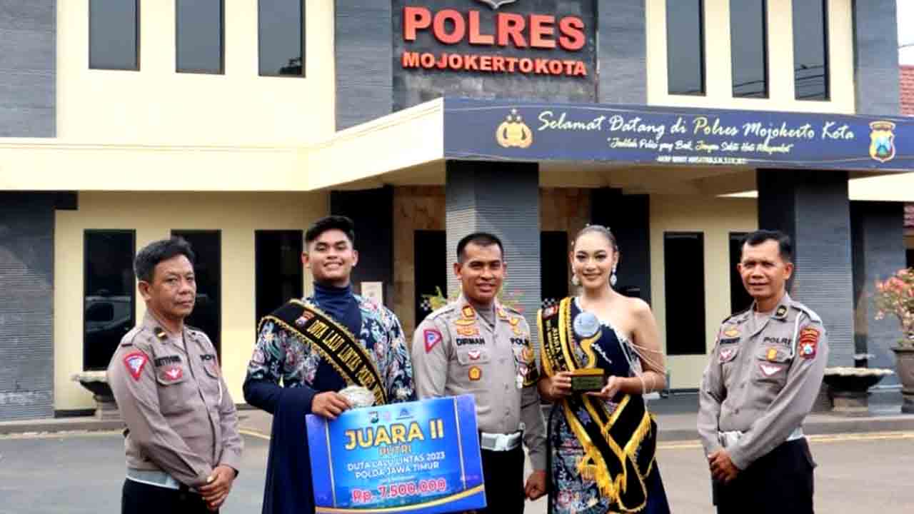 Duta Lalu Lintas Polres Mojokerto Kota Raih Juara Dua Tingkat Polda Jatim