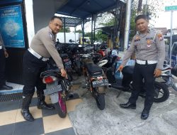 Jelang Nataru Polres Magetan Tertibkan Kendaraan Berknalpot Brong