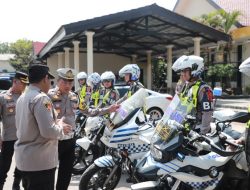 Wakapolres Kediri Cek Ranmor Dinas Persiapan Hadapi Nataru dan Pemilu 2024