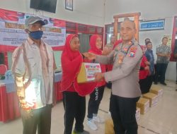 Polres Ngawi Gelar Bakti Kesehatan dan Salurkan 100 Bansos Serta 57 Santunan Anak Yatim