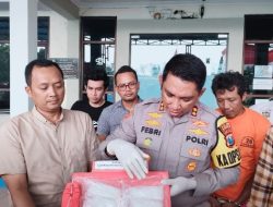 Polres Bangkalan Berhasil Sita 1 Kilogram Sabu dari Seorang Kurir Bermodus Paket Topi
