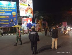 Kapolsek Mojoroto Pimpin Patroli Gabungan Sabtu Malam, Ini Tujuan dan Sasarannya