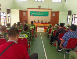 Polres Kediri Kota Latih Linmas Guna Menghadapi Tugas Pengamanan Pemilu 2024