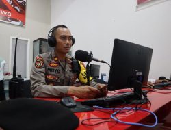Lewat Radio, Polres Kediri Kota Sampaikan Pesan Kamtibmas