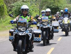 Harkamtibmas Jelang Nataru Polres Tulungagung Gelar Patroli Motor di JLS
