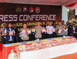 Kapolda Jatim Pimpin Rilis Ungkap Kasus Narkoba Jaringan Antar Provinsi, Sita 144 Kilogram Sabu 