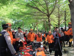 Mitigasi Bencana Hidrometeorologi, Polres Kediri Kota Gelar Apel Pasukan