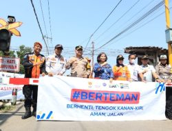 Kapolres Kediri Kota Bersama Forkopimda Resmikan Palang Pintu Kereta api