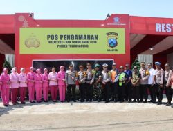Motivasi Personel, Kapolres dan Ketua Bhayangkari Tulungagung Kunjungi Pos Pam dan Pos Yan Ops Lilin Semeru 2023