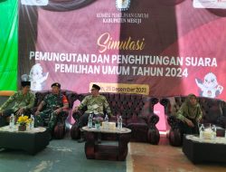 KPU Kabupaten Mesuji Lakukan Simulasi Pemungutan dan Perhitungan Suara di Desa Gedung Mulya, Tanjung Raya, Mesuji