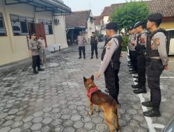 Anjing Pelacak K9 Polres Mojokerto Sterilisasi di Gereja Pastikan Rasa Aman Jemaat