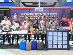 Polres Kediri Kota Gelar Rilis Akhir Tahun 2023 Jumlah Gangguan Kamtibmas Menurun
